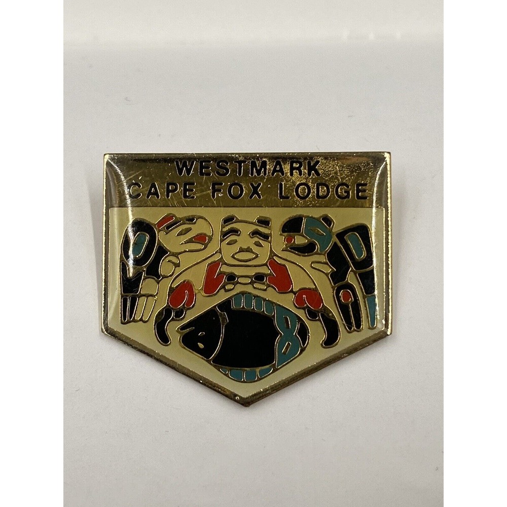 Westmark Cape Fox Lodge Ketchikan Alaska Enamel Lapel Pin‎ Souvenir